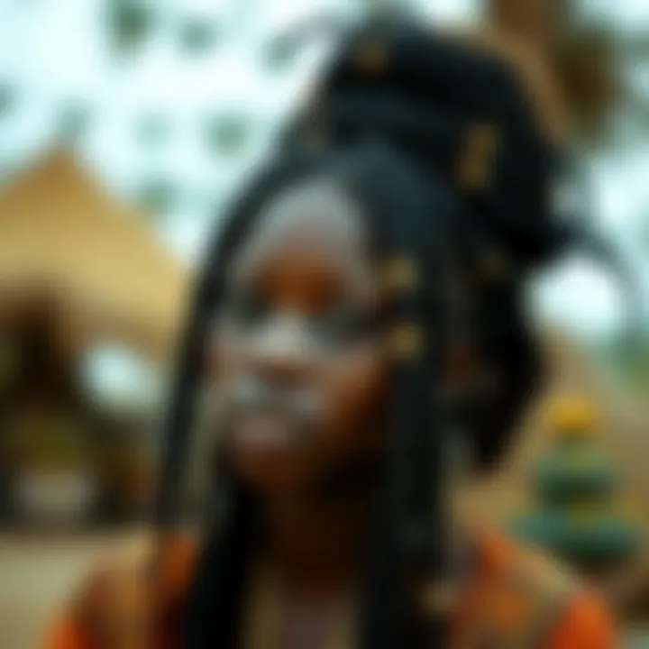 Cultural Roots of Goddess Braids A historical depiction highlighting the cultural significance of goddess braids.