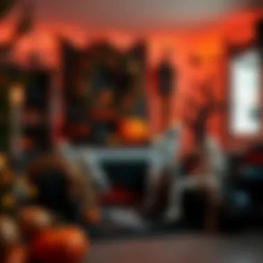 Festive Halloween Decor Festive home decor featuring Halloween fleece fabric