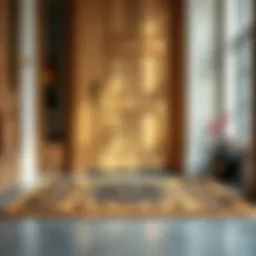 Elegant heavy duty doormat with intricate design