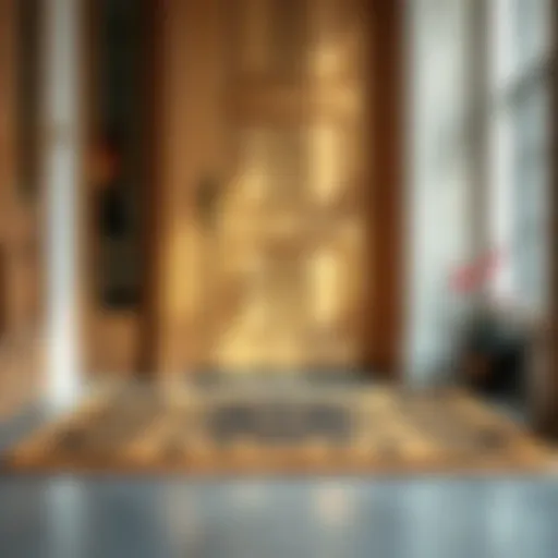 Elegant heavy duty doormat with intricate design