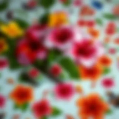 Cultural Artistry of Hibiscus Nail Stickers A collection of hibiscus nail stickers laid out, highlighting their diverse cultural significance and artistry.