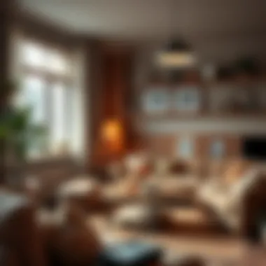 An Inviting Hobo-Themed Living Space Warm and inviting hobo-themed living space