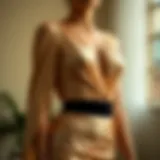 Elegant dress showcasing hidden support