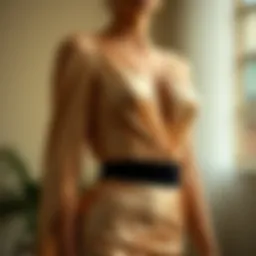 Elegant dress showcasing hidden support