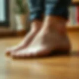 Material Quality of Invisible Height Increasing Insoles Close-up of an invisible height increasing insole showcasing its material quality