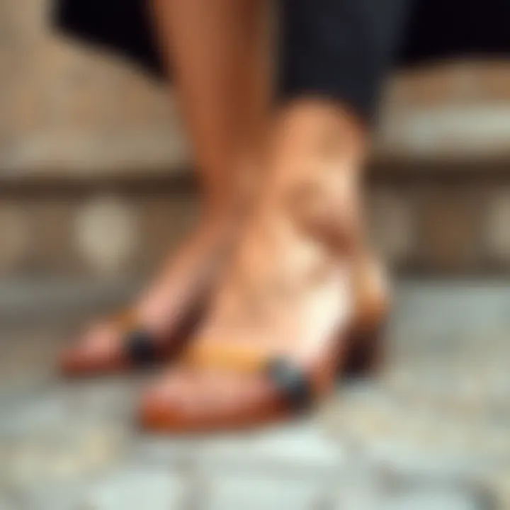 Elegant open toe sandals showcasing wide fit design