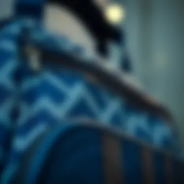 Material close-up of a modern lunch bag