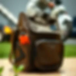 Stylish lunch bag with multiple pockets