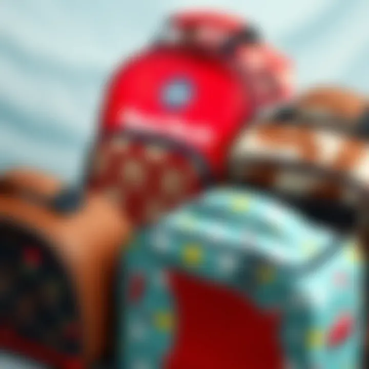 Variety of lunch bags with different designs