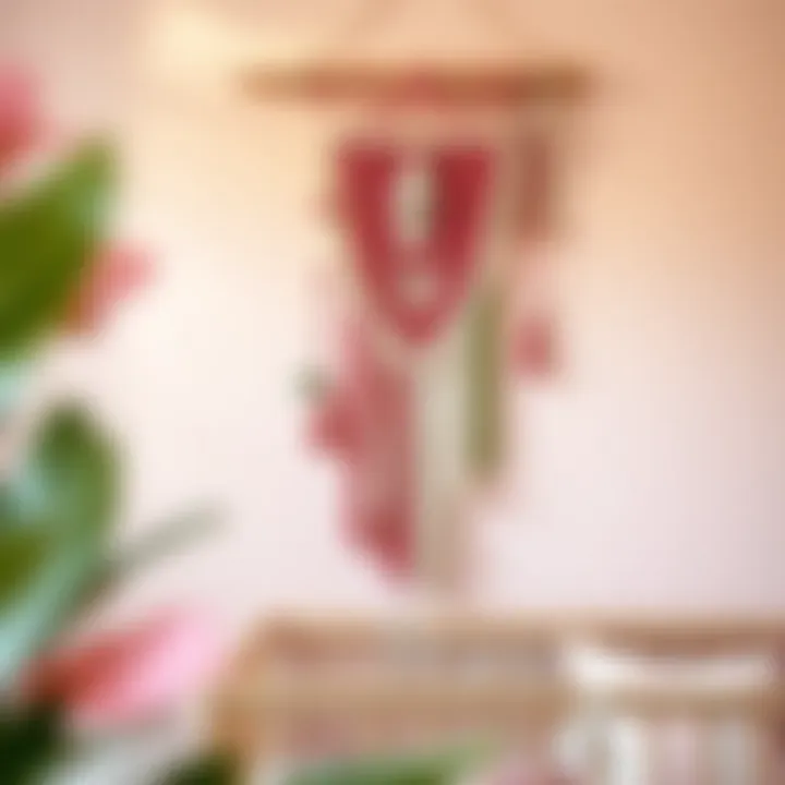 Pastel Macrame Inspiration for Children's Spaces Colorful macrame wall hanging with soft pastel shades