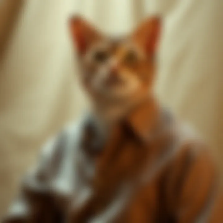 Sustainable fabric used in cat button-up shirts showcased