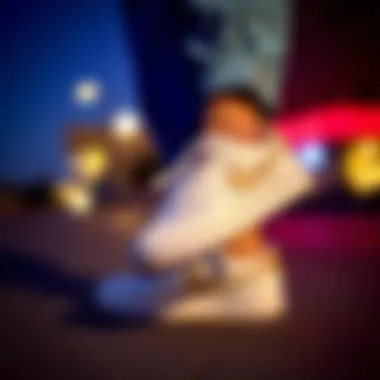 Casual outfit paired with trendy sneakers