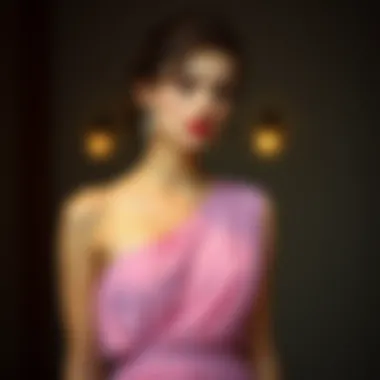 Accessorizing the one shoulder dress with stylish jewelry