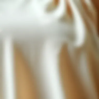 Close-up of fabric texture of a plus size summer top