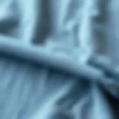 Close-up of fabric texture emphasizing comfort and quality