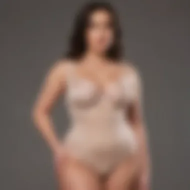 Quality Materials of Plus Size Plunge Shapewear A diverse range of materials used in plus size plunge shapewear.