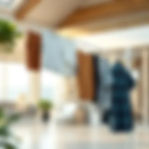 Innovative design of a portable clothes line dryer