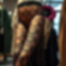 Elegant sheer lace tights displayed on a mannequin showcasing intricate patterns.