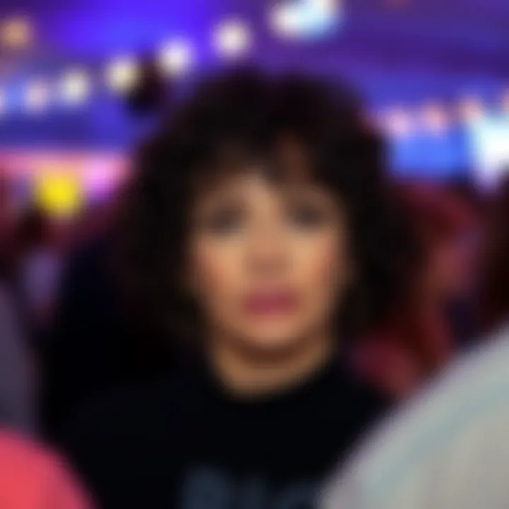 A woman confidently wearing a short curly wig with bangs at a social event