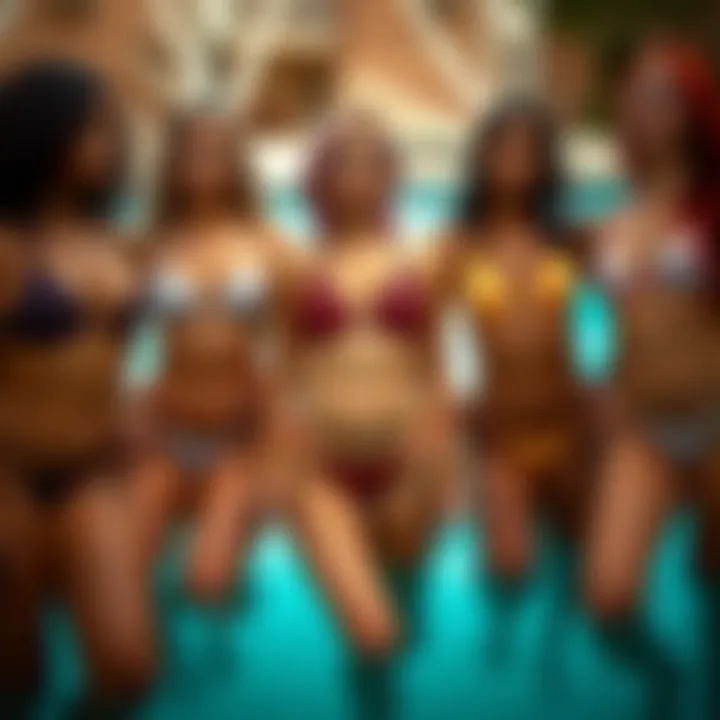 Tankinis for Diverse Body Types Different body types in tankini swimsuits