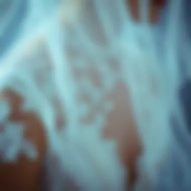 Intricate Details of Ghost Bridal Attire Close-up of intricate details in ghost bridal attire