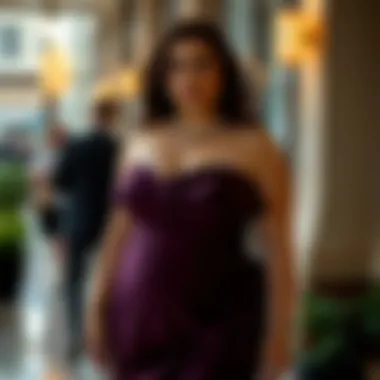 Elegant Plus Size Shape Dress Elegant plus size shape dress showcasing curves