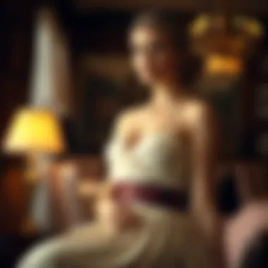 Sophisticated setting with a classic dress for an evening event