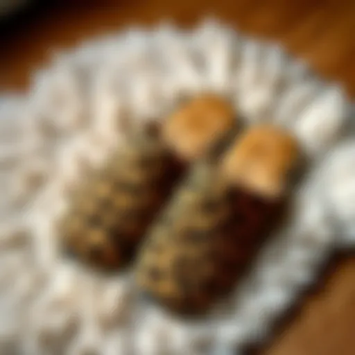 Elegant leopard print slippers resting on a plush rug