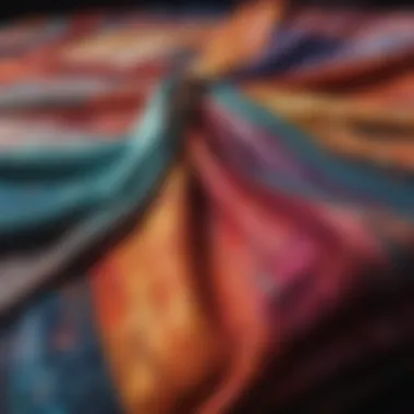 A Vibrant Display of Textile Artistry Colorful collage blanket showcasing various textile patterns