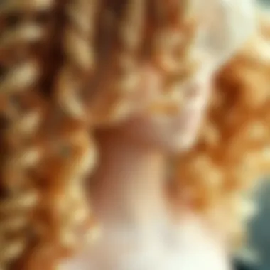 Intricate Lace and Curly Texture Details Close-up of lace material and curly texture of the wig