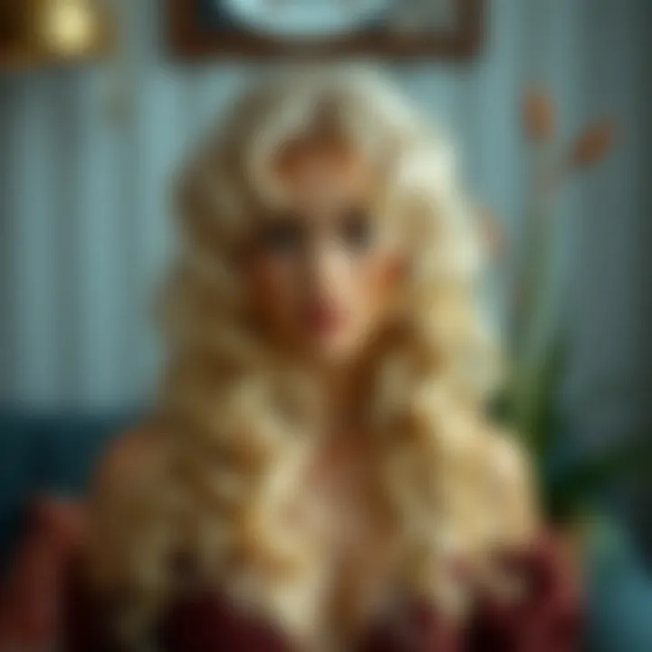 Versatile Styling Possibilities for the Wig Different styling options with the curly blonde lace wig