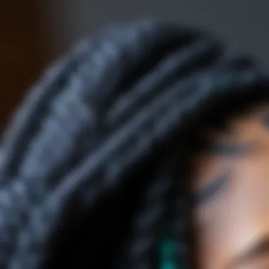 Intricate Braiding Techniques Close-up of intricate patterns in braided wigs