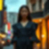 Exploring the Flounce Sleeve Shirred Waist Wrap Hem Dress Introduction