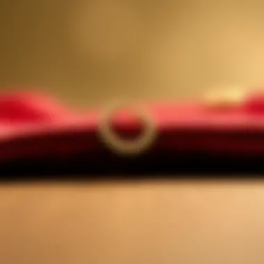 Elegant helix crawler earring displayed on a velvet surface