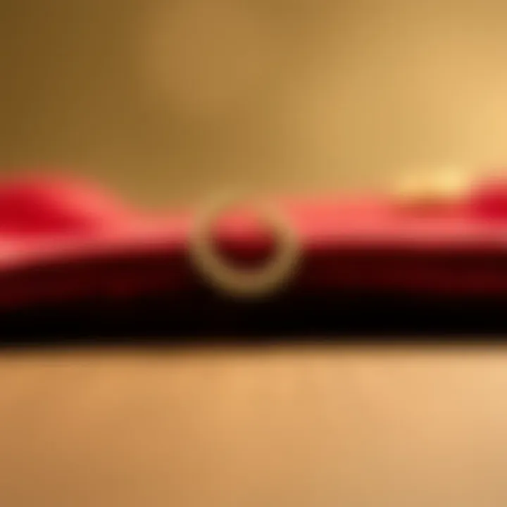 Elegant helix crawler earring displayed on a velvet surface