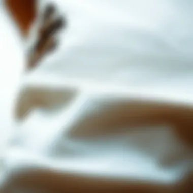 Close-up of fabric texture and design details of cow pants