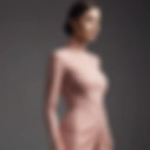 Elegant one sleeve asymmetrical dress showcased on a mannequin