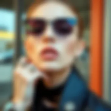 Funky Jewelry and Personal Expression Fashion-forward individual showcasing funky jewelry as an expression of personal style