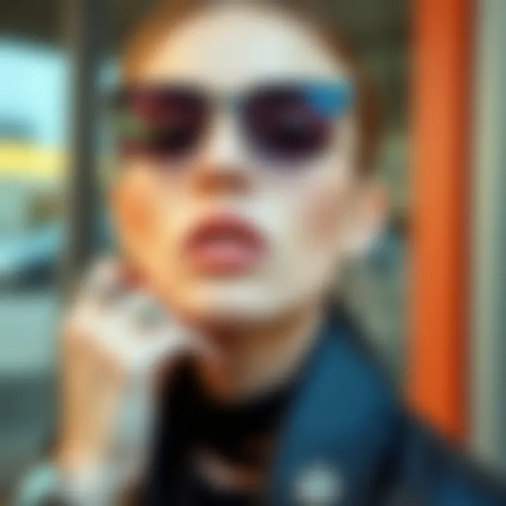 Funky Jewelry and Personal Expression Fashion-forward individual showcasing funky jewelry as an expression of personal style