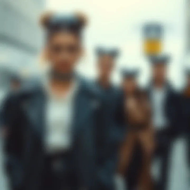 Contemporary styling of head boppers in a fashion ensemble