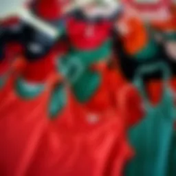 A selection of tank tops in various colors and fabrics