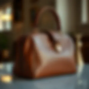 Craftsmanship of Top Handle Cosmetic Bags Close-up of a top handle cosmetic bag highlighting its craftsmanship.