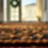 Durable indoor doormat showcasing intricate design