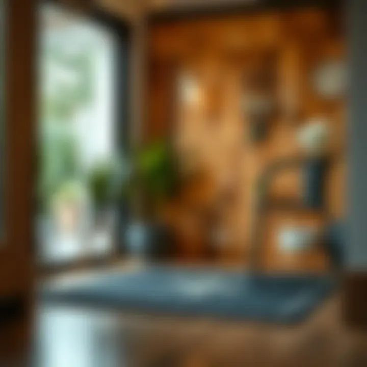 Stylish heavy-duty doormat enhancing home decor