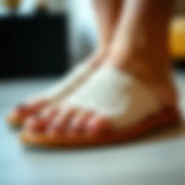 Close-up of intricate design details on a closed toe slide