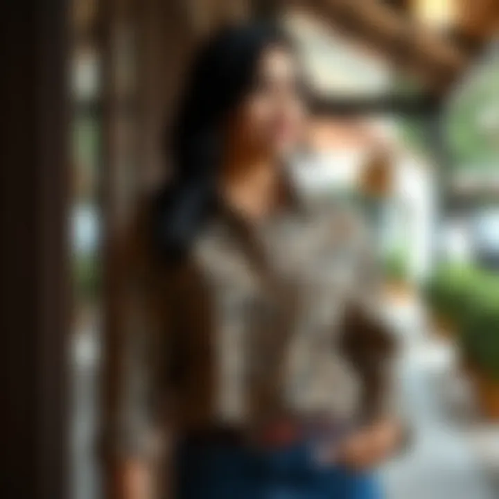 Chic Outfit Inspiration with Leopard Print A chic ensemble featuring a leopard print button down