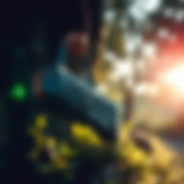 Rock Bros bag in an outdoor setting, highlighting functionality