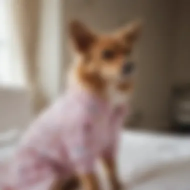 Selecting the Perfect Pajamas for Your Pet Pet owner choosing pajamas for their pet