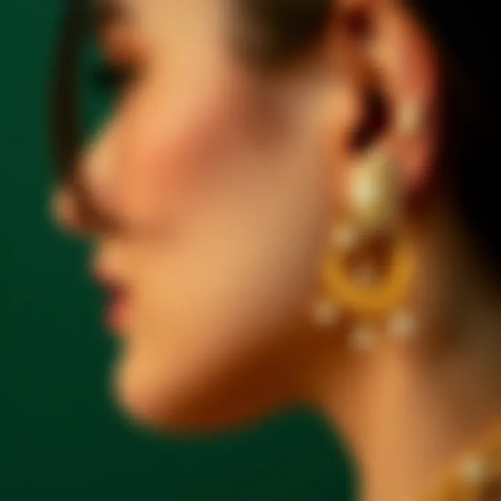 Elegant tragus earring set showcasing intricate designs