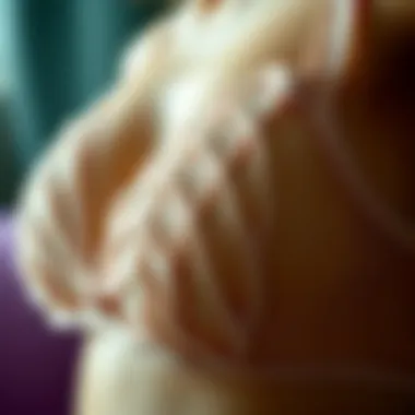 Close-up of the craftsmanship in underwire babydoll lingerie, highlighting fabric texture